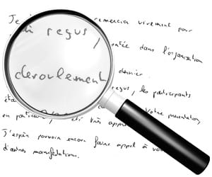 exemple d'écriture descendante