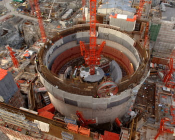 construction de l'epr sur le site d'olkiluoto, en finlande.