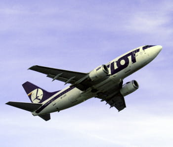un boeing 737 de lot.