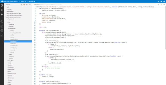 visualstudioonlinemonaco page