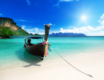une vue de l'île de poda, en thaïlande.