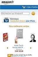 la déclinaison d'amazon pensée pour les mobiles diffère légèrement de la version