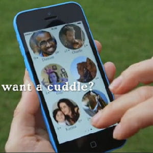 capture d'écran cuddlr.