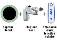une solution véranda de somfy, munie de capteurs pour gérer au mieux