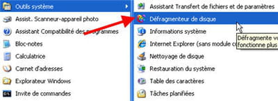 trouver le défragmenteur