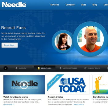needle.com, chat de vente aux fans