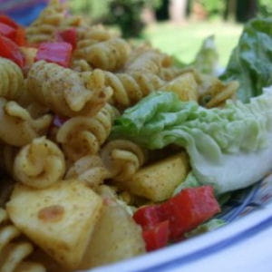 salade de tortis au curry doux