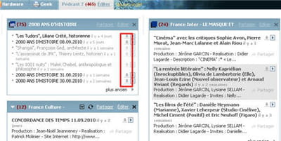 une fois le flux ajouté, voici ce que cela donne. il suffit alors de cliquer