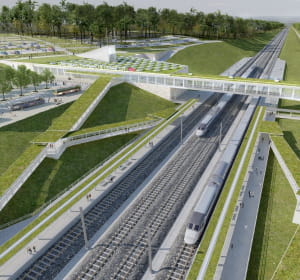 la future gare tgv besançon franche-comté.