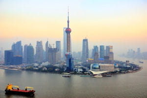 une vue de shanghai.