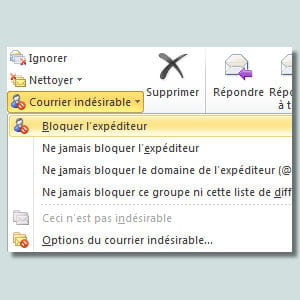 dès qu'un spam arrive dans votre boîte, signalez-le.