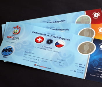 les billets vendus pour l'euro 2008.