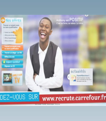carrefour a créé un site interactif pour promouvoir ses recrutements.