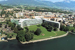 le siège de nestlé, à vevey, en suisse.