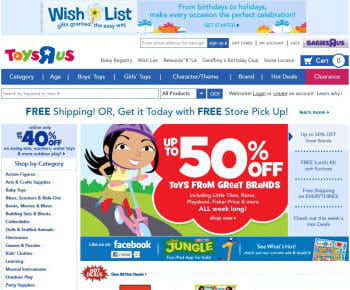 toys'r'us est le 1er e-marchand de la catégorie 'jouets et loisirs'