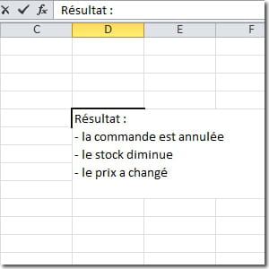 copier un texte avec paragraphe dans une seule cellule.