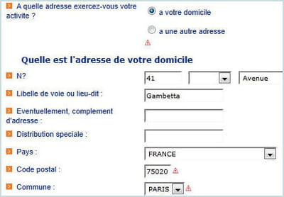 vous pouvez domicilier votre activité chez vous.