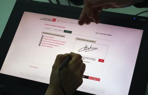 caisse d'epargne a opté pour un mode de signature par stylet sur tablette
