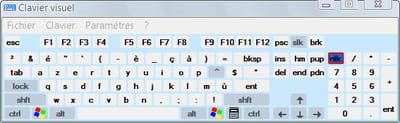 clavier virtuel