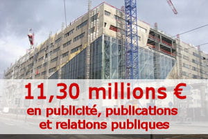 montant calculé par la rédaction à partir du budget primitif 2011.