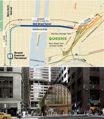 la nouvelle ligne de train souterraine east side access reliera manhattan au