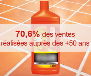 les seniors ont acheté 5,7 millions de bouteilles de produit pour sol en 2010.