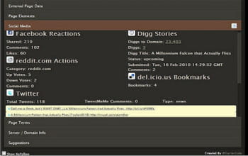 l'extension seo site tools permet, entre autres, de donner une idée de la