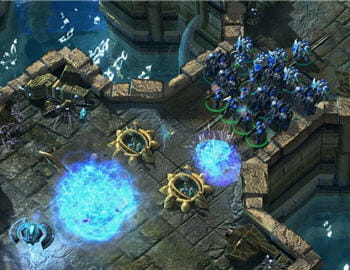 l'infanterie des terrans est toujours aussi polyvalente et efficace. ici, elle
