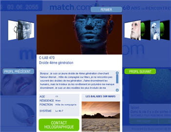 droïde recherche âme soeur sur match2055.com