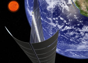 l'énergie produite dans l'espace serait acheminée vers la terre par rayon laser