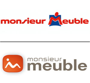 en haut : l'ancien logo, en bas : le nouveau.