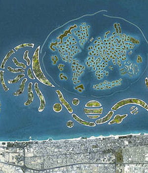 les nouvelles îles artificielles the universe sont menacées.