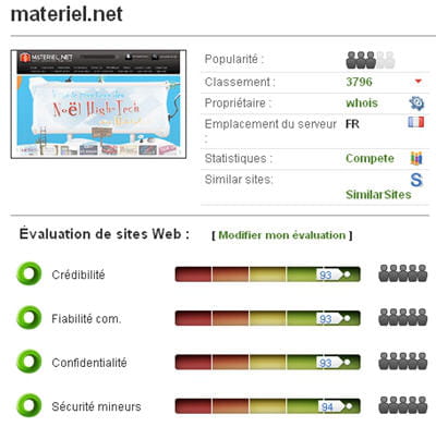 copie d'écran du service en ligne wot sur chrome.