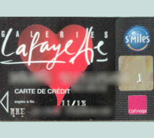la carte cofinoga des galeries lafayette.