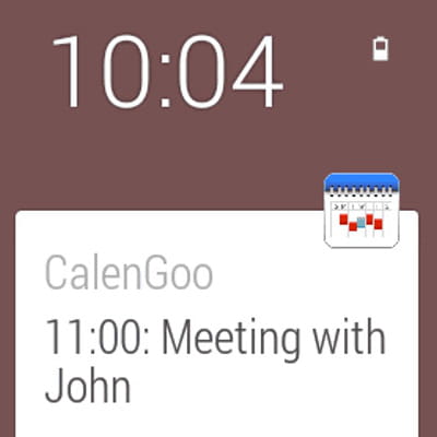 calengoo pour android wear peut intégrer un agenda.