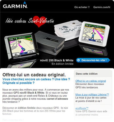 la campagne saint-valentin de garmin
