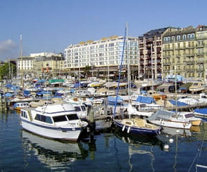 une vue de genève.