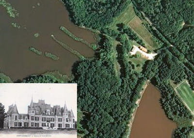 une vue aérienne du château de vieux-maisons.