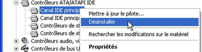 si votre canal est bloqué en mode pio, il faut le désinstaller