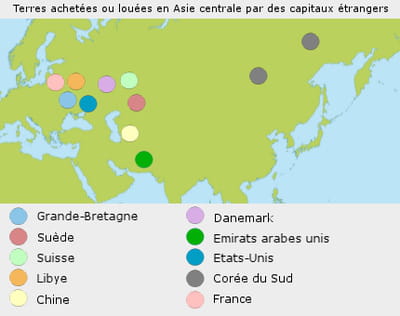 l'ukraine et la russie sont des cibles privilégiées.