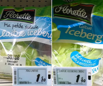 en format individuel, un produit peut voir son prix multiplié par trois.