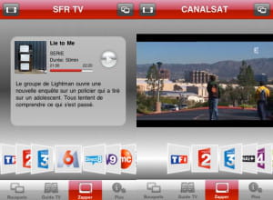 l'application sfr tv