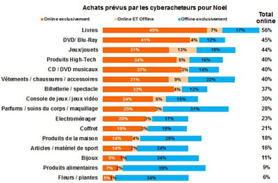 intentions d'achat des cyberacheteurs pour noël 2012