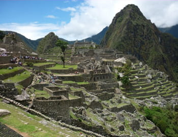 une vue du machu pichu, au pérou.
