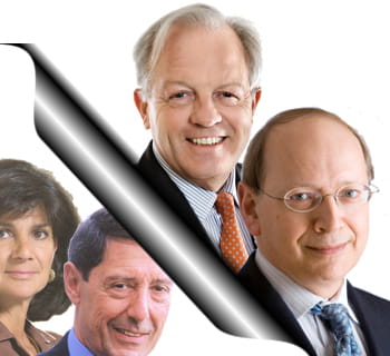 de gauche à droite : patricia russo, serge tchuruk, philippe camus et ben