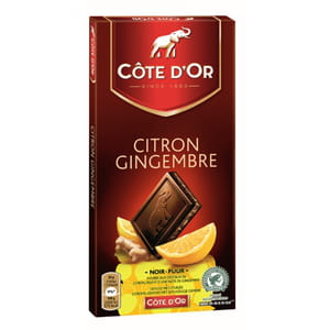 chocolat côte d'or fourré citron gingembre.