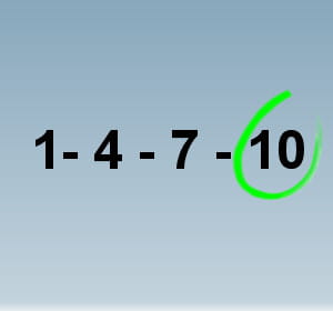 un test basé sur une série de nombres.