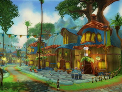 un aperçu du monde et des villes de free realms