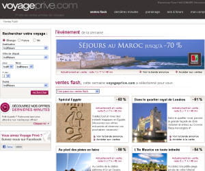 capture d'écran de voyage-prive.com