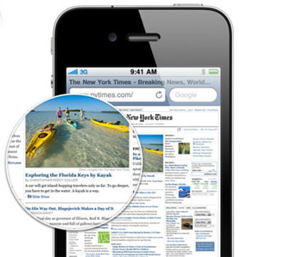 l'écran de l'iphone 4 doit améliorer le confort en vidéo.